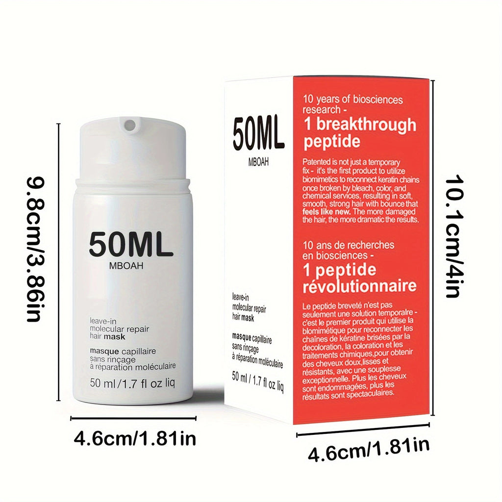 No-Rinse Small Molecule Keratin Hair Mask Nourishes Frizzy and Damaged Hair