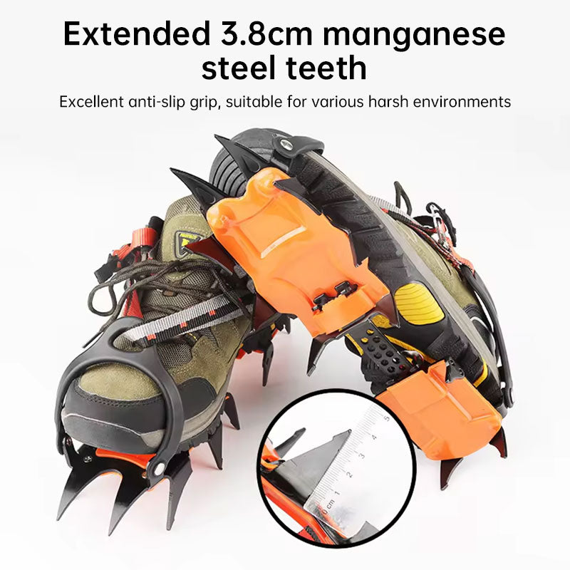Professional 12-Point Crampons for Ice & Rock Climbing
