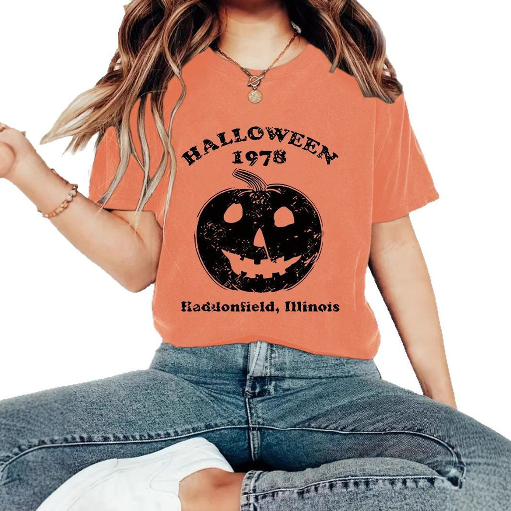 T-shirt HALLOWEEN pumpkin print