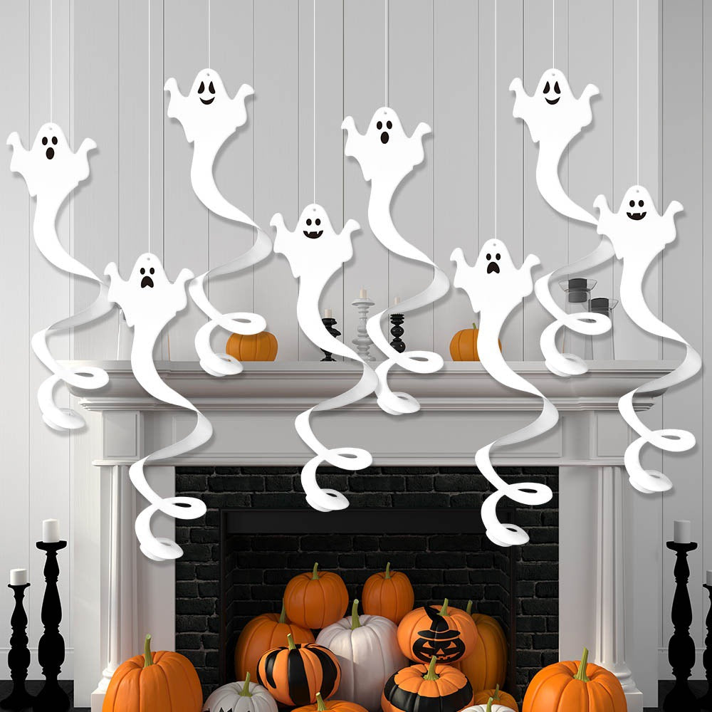 Halloween Decoration Ghost Hanging Ornament Ghost Festival Hanging Decor Halloween Scene Decoration Prop