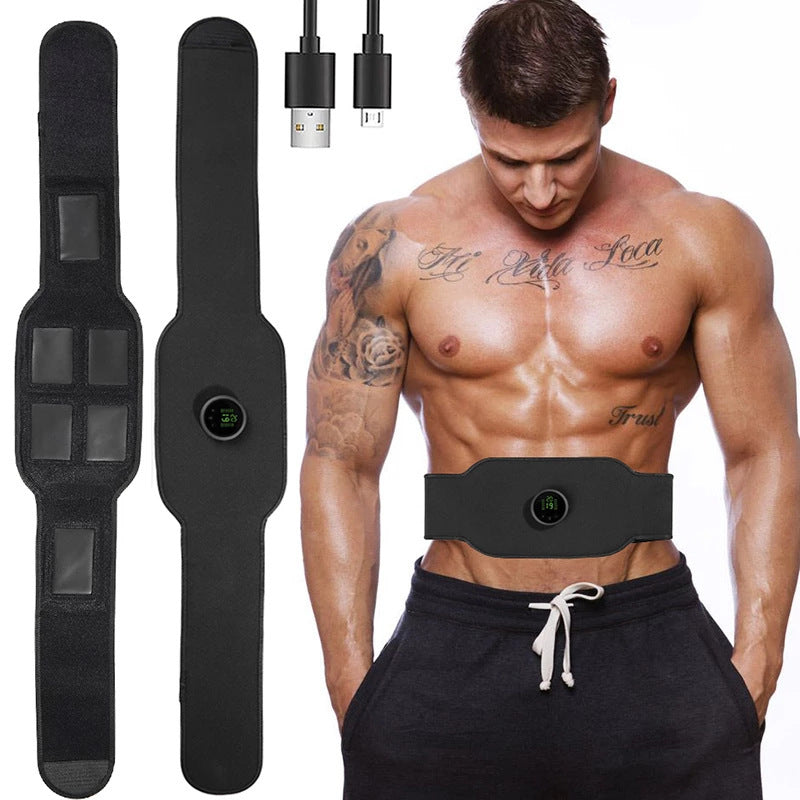 EMS Abdominal Belt  Abdominal Trainer Fitness Massage Waistband, No Gel Required
