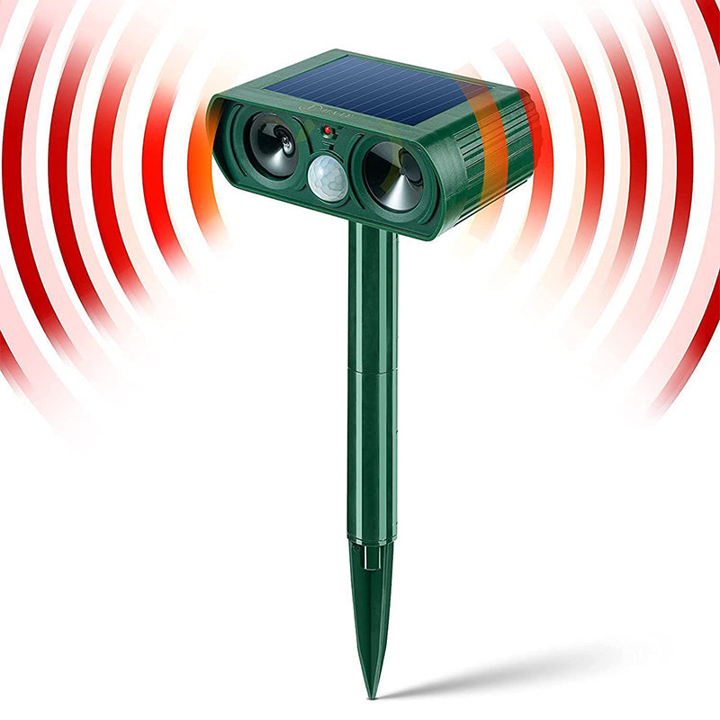 2025 Solar Animal Repeller - Rechargeable Infrared Repellent for Cats, Dogs, Gardens & Patios, I8W9
