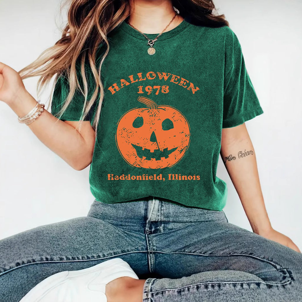 T-shirt HALLOWEEN pumpkin print