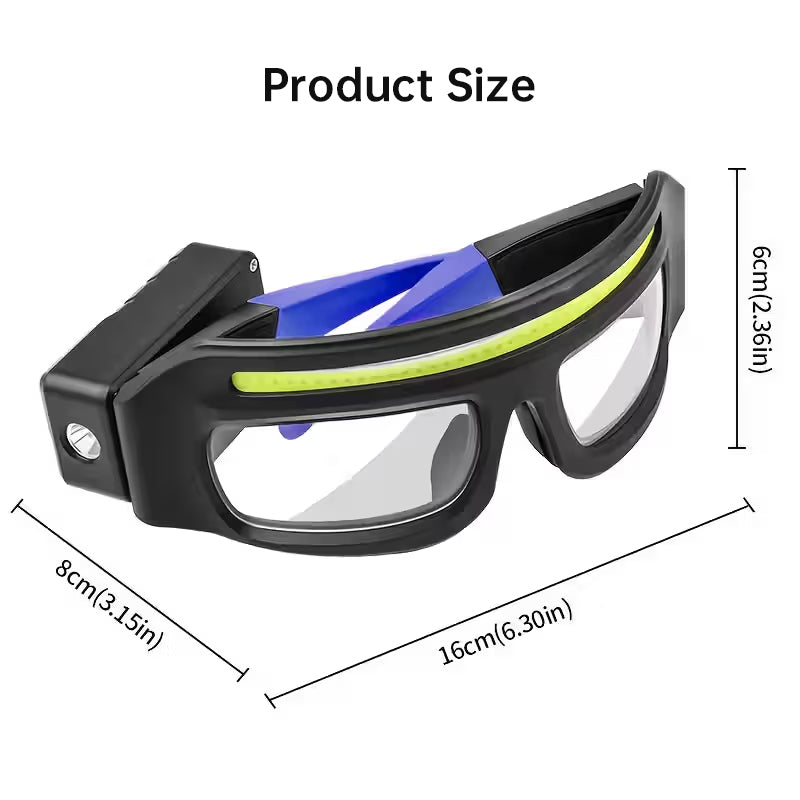 Rechargeable LED Headlamp | Wave Sensor, 5 Modes, 90° Adjustable, for Hands-Free Outdoor Work & Activities