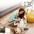 MicroData 2.5L Pet Grooming Vacuum Kit with Electric Push Combs & Brushes for Cats & Dogs | 2-in-1 Deshedding & Suction
