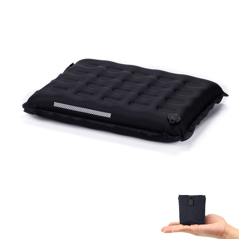 Self-Inflating Seat Cushion Thickened Camping Mat Lightweight Waterproof Foldable Stadium Chair Pad