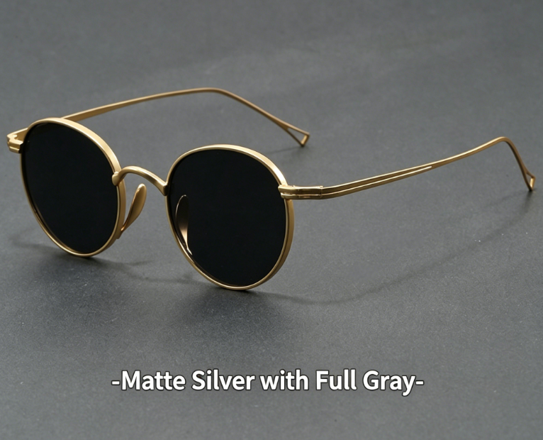 Vintage Celebrity Round Sunglasses for Men and Women