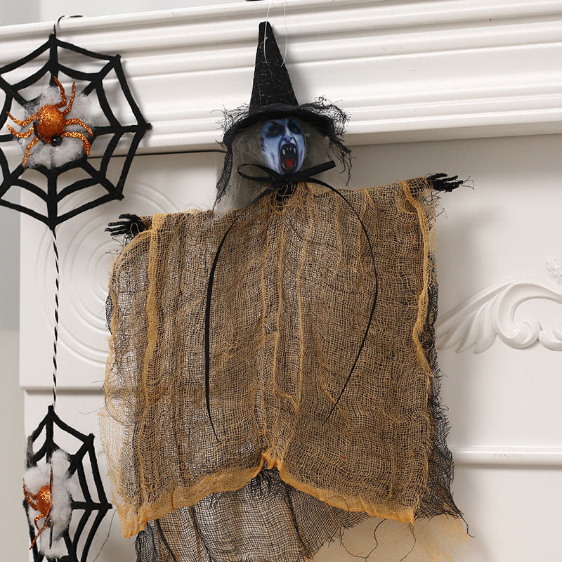 Halloween Decoration Halloween Scary Witch Hanging Ghost Ornament Haunted House Party Prop Hanging Decor