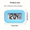 Mini Digital Alarm Clock: LED Backlight, Calendar, Snooze, Data Display