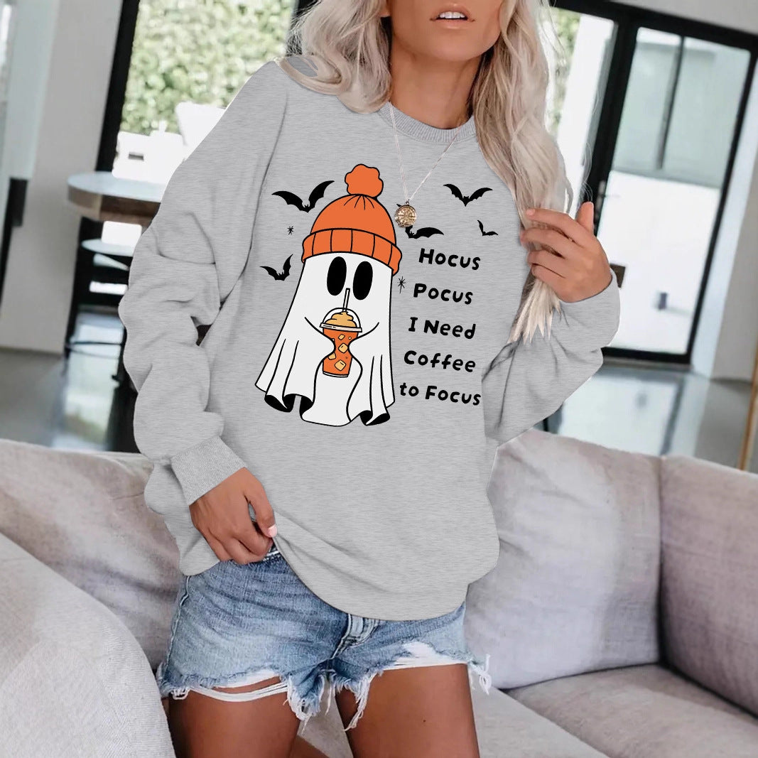 Round necked hoodie ghost Halloween