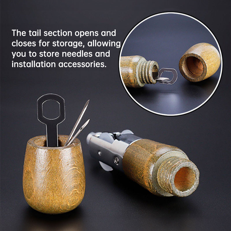 Professional Leather Stitching Awl Kit, Quick Sewing Repair Tool for DIY Handcrafts, Includes Needle Set