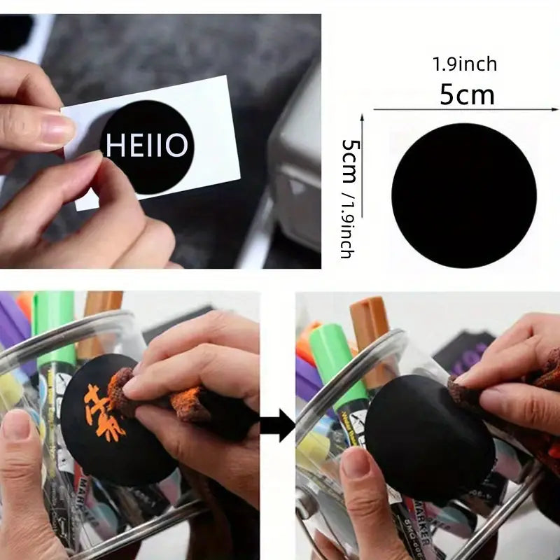 120pcs Erasable Chalkboard Labels with Pen for Jars