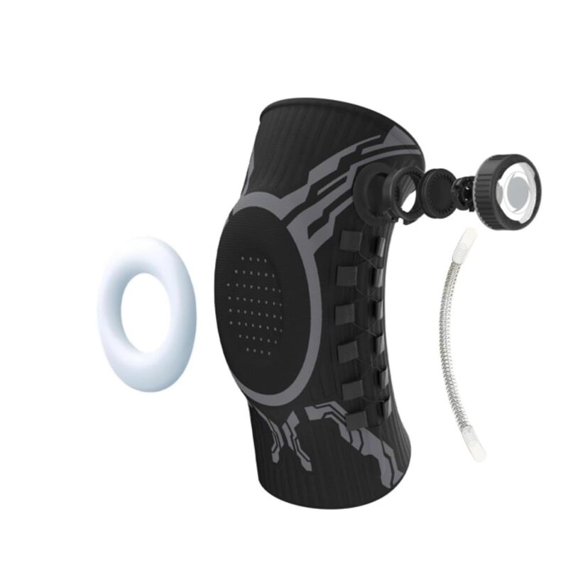 Adjustable Smart-Knob Knee Brace — Patella Gel Pad, Side Stabilizers, Compression Support for Pain Relief & Recovery