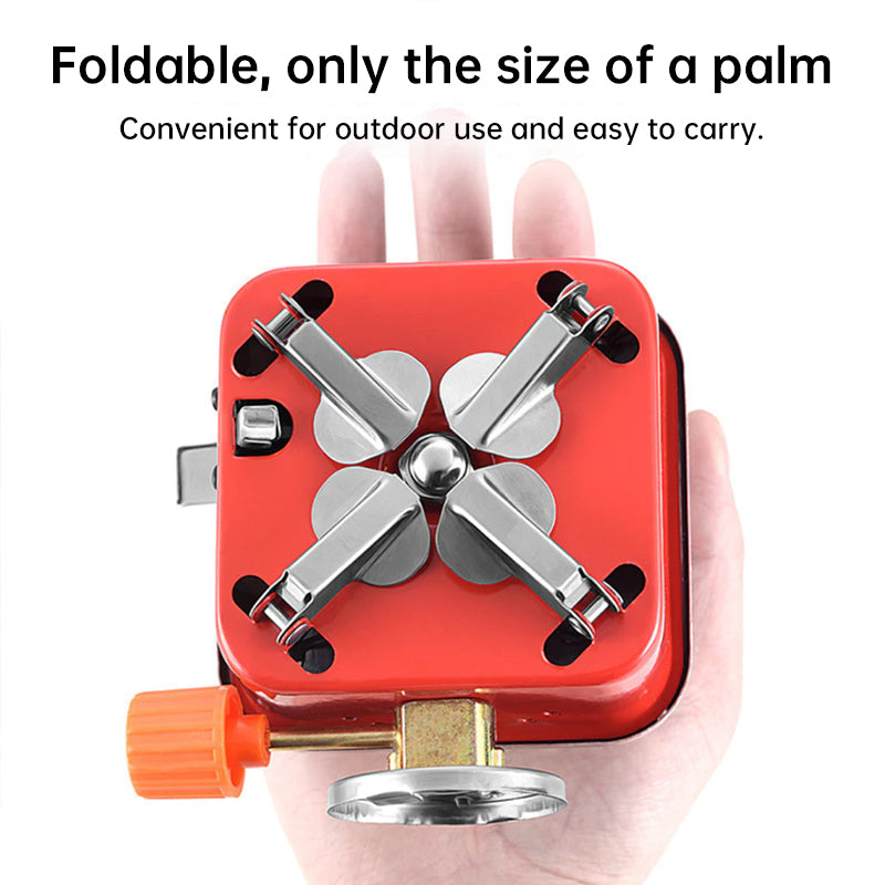 Ultra-Light Foldable Outdoor Gas Stove, Compact Backpacking Burner for Camping, Hiking, Fishing, Trekking & Picnic