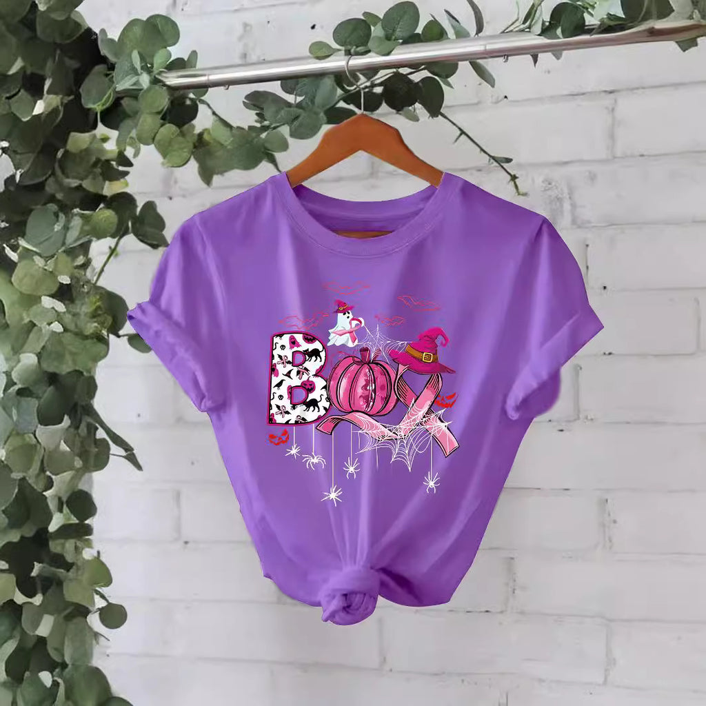 Halloween Pattern Printed T-shirt