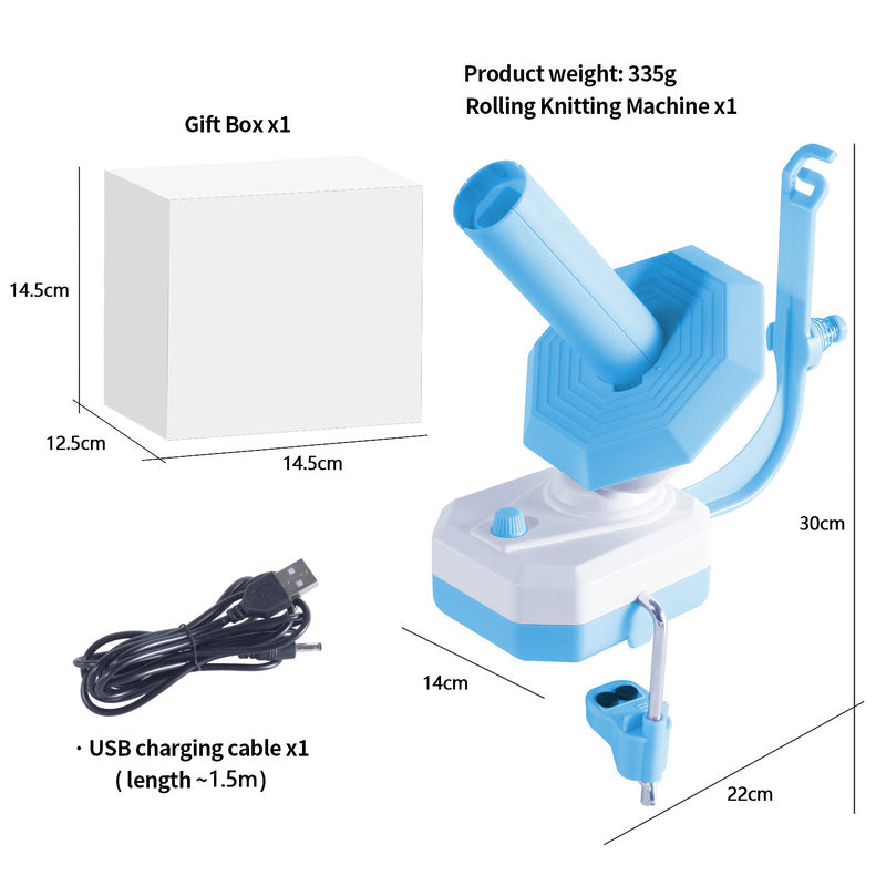 Electric Yarn Winder, Automatic Yarn Ball Winder, USB Charging Yarn Winding Machine Tool for Knitting/Crochet