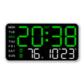 Digital Wall Clock with Temperature, LED Display, USB/Battery Power for Home Decor
