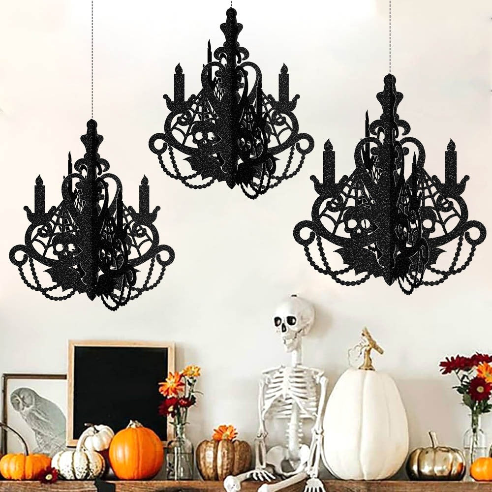 Halloween Decorative Hanging Ornament, Sewn 3D Hanging Decoration for Halloween Party Decor