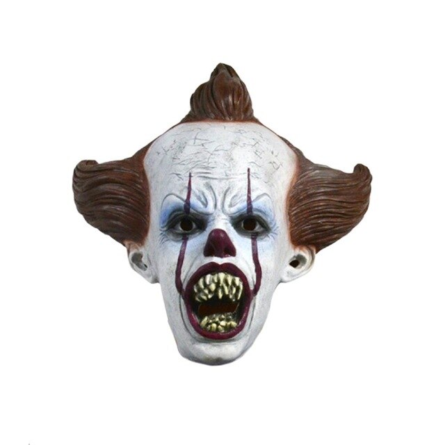 Horrifying Halloween Mask Adults Latex Clown Mask Halloween Props For Costume Party Carnival Easter Face Decor