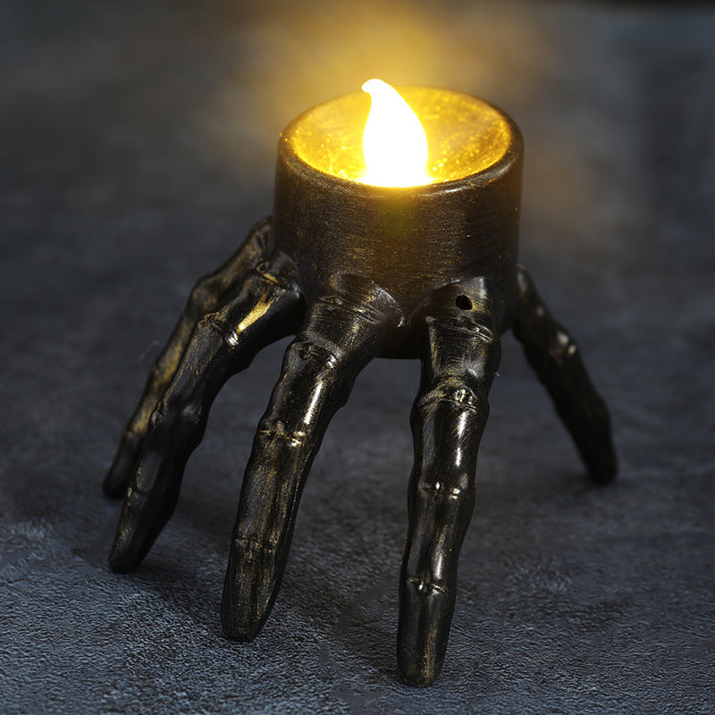 Halloween Skull Hand Decorative Night Light, Halloween Skull Decoration, Ambient Lighting Prop, Candle Lamp