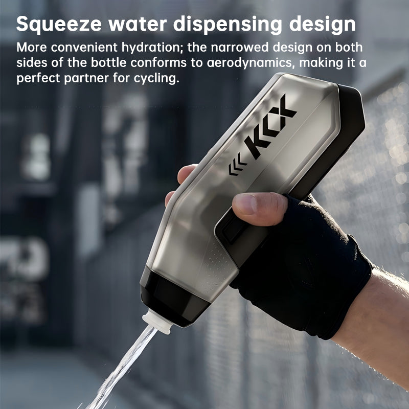 KKX Aero Bike Bottle Cage & 610ml Bottle Set – for MTB & Road Bike Down Tube