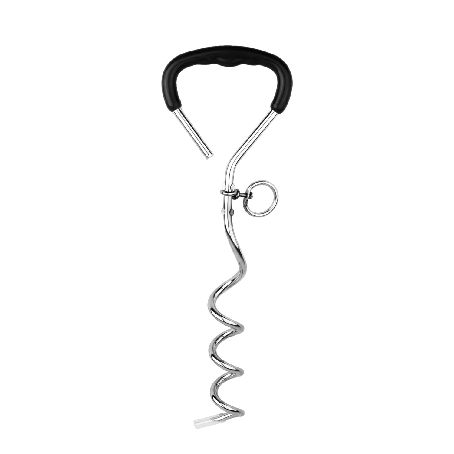 Outdoor Pet Supplies Dog Stake Chrome Plated Spiral Ground Anchor Dog Tether Factory Direct Stock