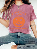 T-shirt HALLOWEEN pumpkin print