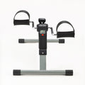 Space Saving Home Cycling Bike with LCD Monitor, Adjustable Resistance, Arm & Leg Workouts, Black/Silver