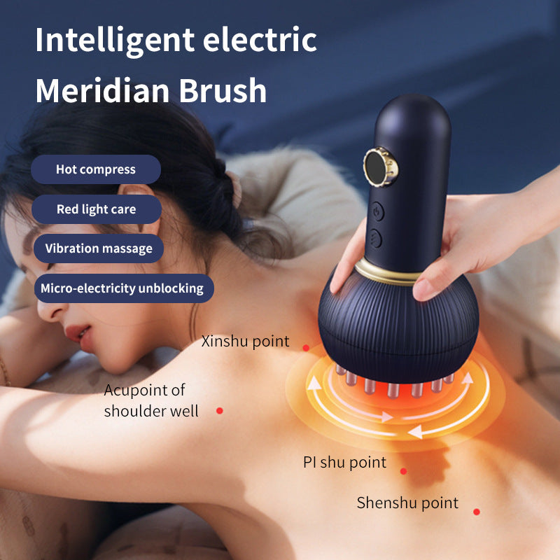 Meridian-activating Scraping and Brushing Instrument for Shoulder and Neck, Full Body Massage