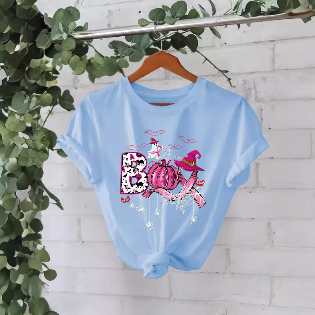 Halloween Pattern Printed T-shirt
