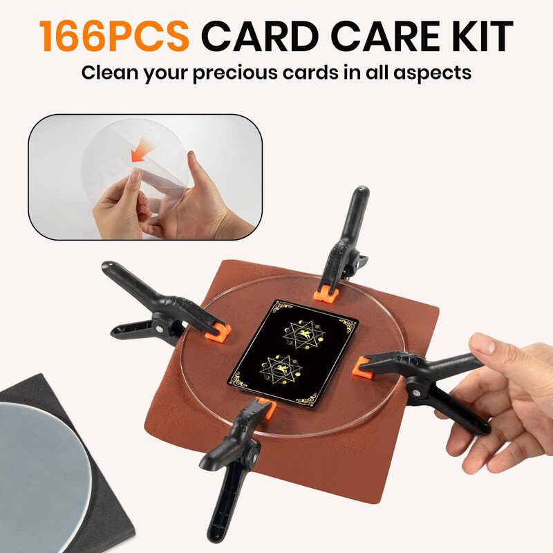 Acrylic Card Flattener Kit – Precision Support Tools for Warped or Bent Trading Cards – Essential Card Protection Accessories