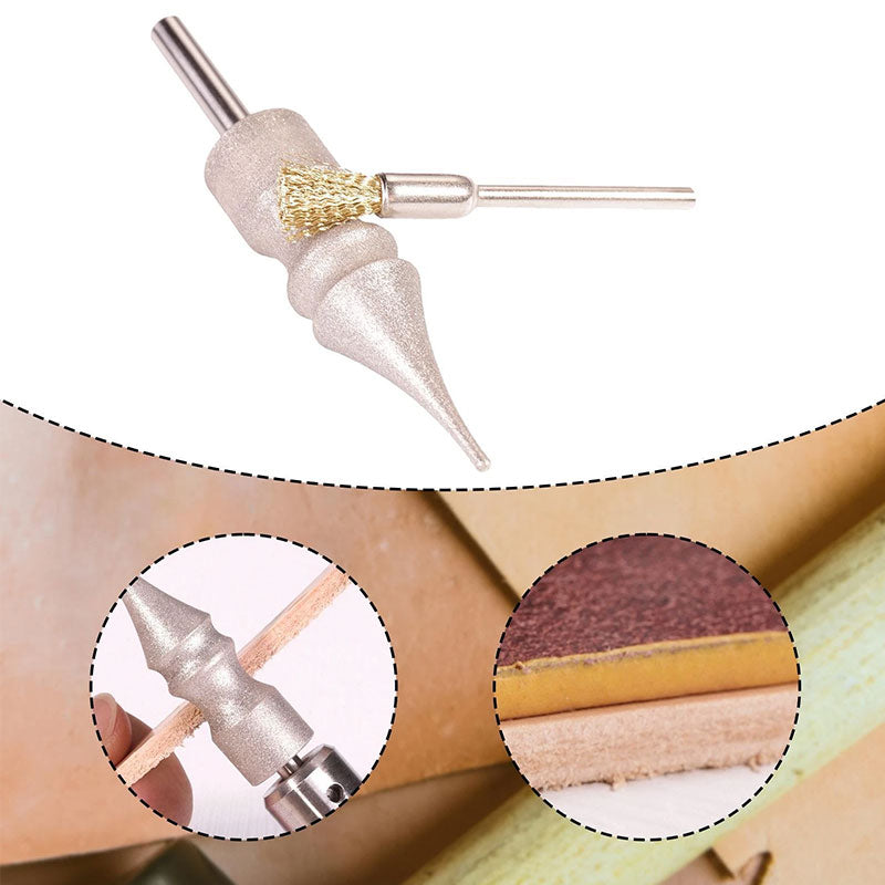 Professional Leather Polishing Kit - Burnishing Tools for Edge Finishing & Shaping
