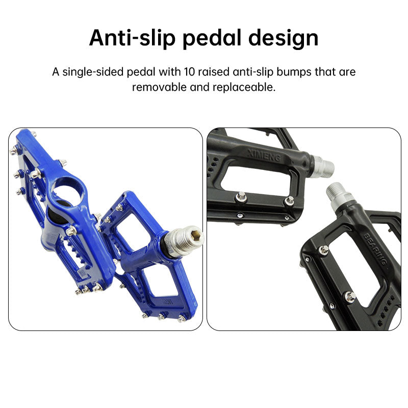 MG22 Mountain Bike Pedals with Molybdenum Steel Body & 3-Bearing System