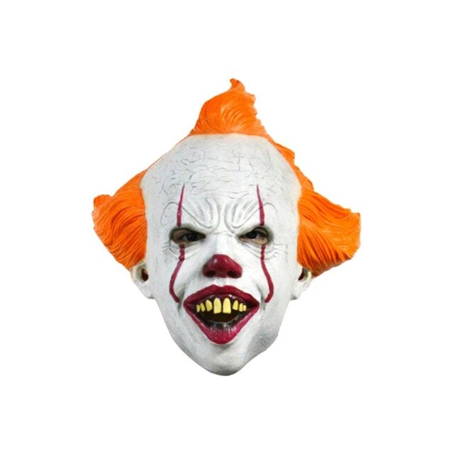 Horrifying Halloween Mask Adults Latex Clown Mask Halloween Props For Costume Party Carnival Easter Face Decor