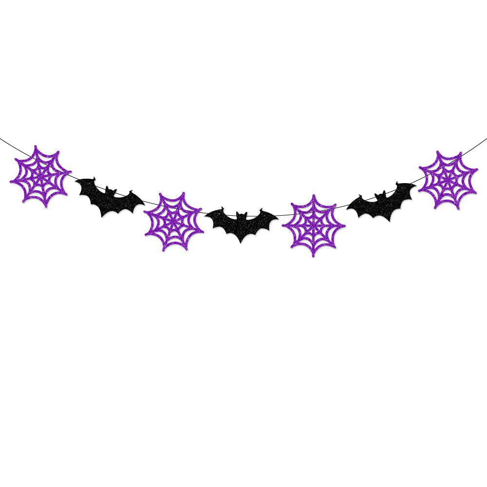 Halloween Decoration Bat Banner Spider Streamer Halloween Hanging Decorations for Party Decoration