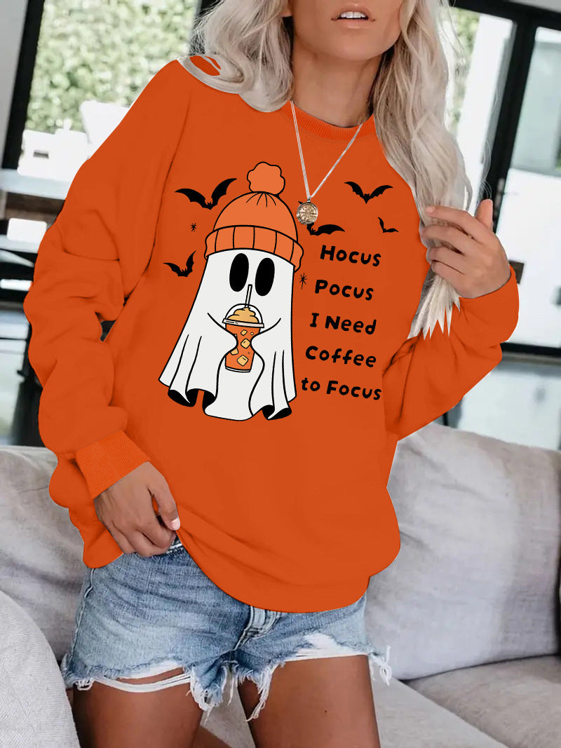 Round necked hoodie ghost Halloween