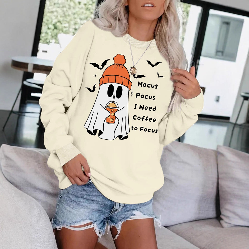 Round necked hoodie ghost Halloween