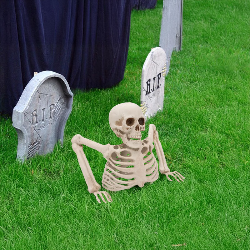 Halloween glowing skull decor for outdoor yard, spooky props for vacation home.