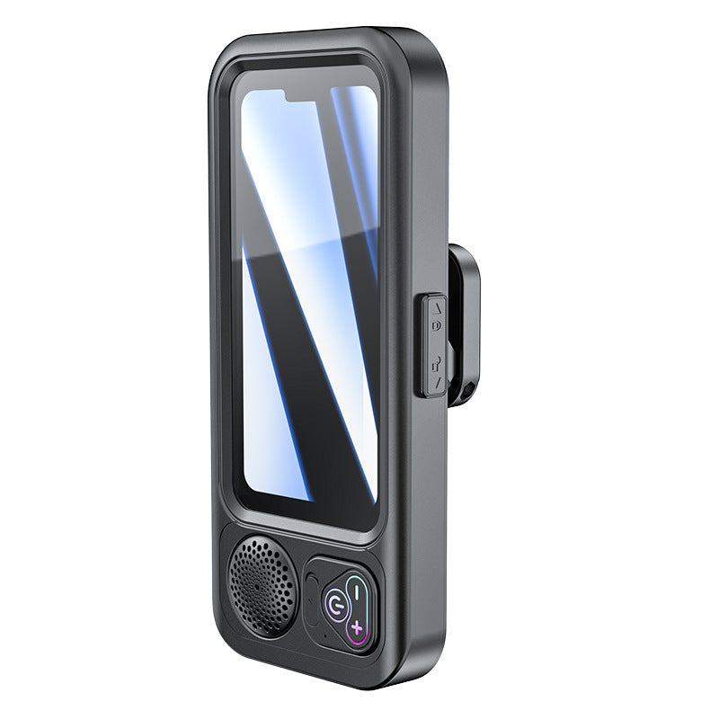 Bathroom Waterproof Phone Case with Bluetooth Speaker Stand and Touch Screen Phone Holder for Shower