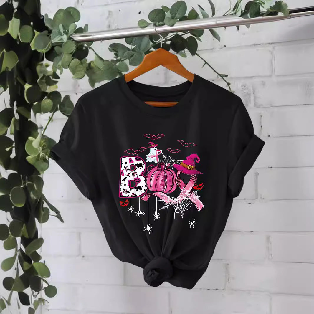 Halloween Pattern Printed T-shirt