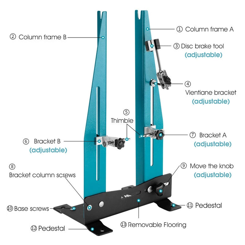 Professional Bike Wheel Stand, Bicycle Tire Repair Holder, Maintenance Rack, Cycling Accessory