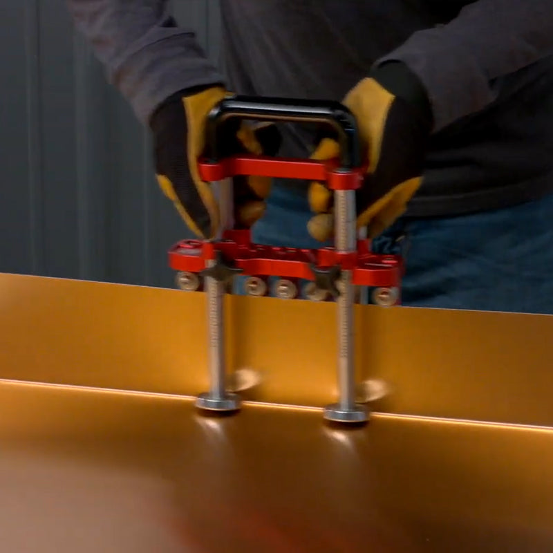 2-Station Metal Sheet Bender, Roofing Metal Tool, Bending & Hemming Machine, Sheet Metal Brake