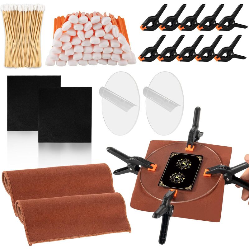 Acrylic Card Flattener Kit – Precision Support Tools for Warped or Bent Trading Cards – Essential Card Protection Accessories