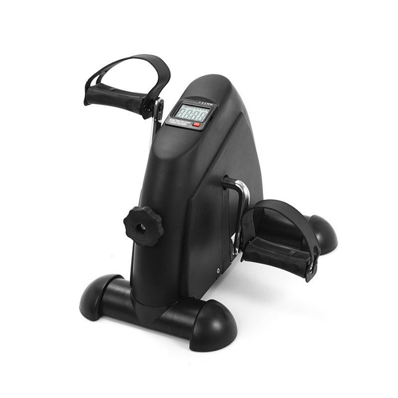 Space Saving Home Cycling Bike with LCD Monitor, Adjustable Resistance, Arm & Leg Workouts, Black/Silver