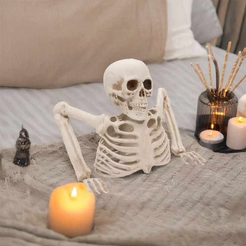 Halloween glowing skull decor for outdoor yard, spooky props for vacation home.