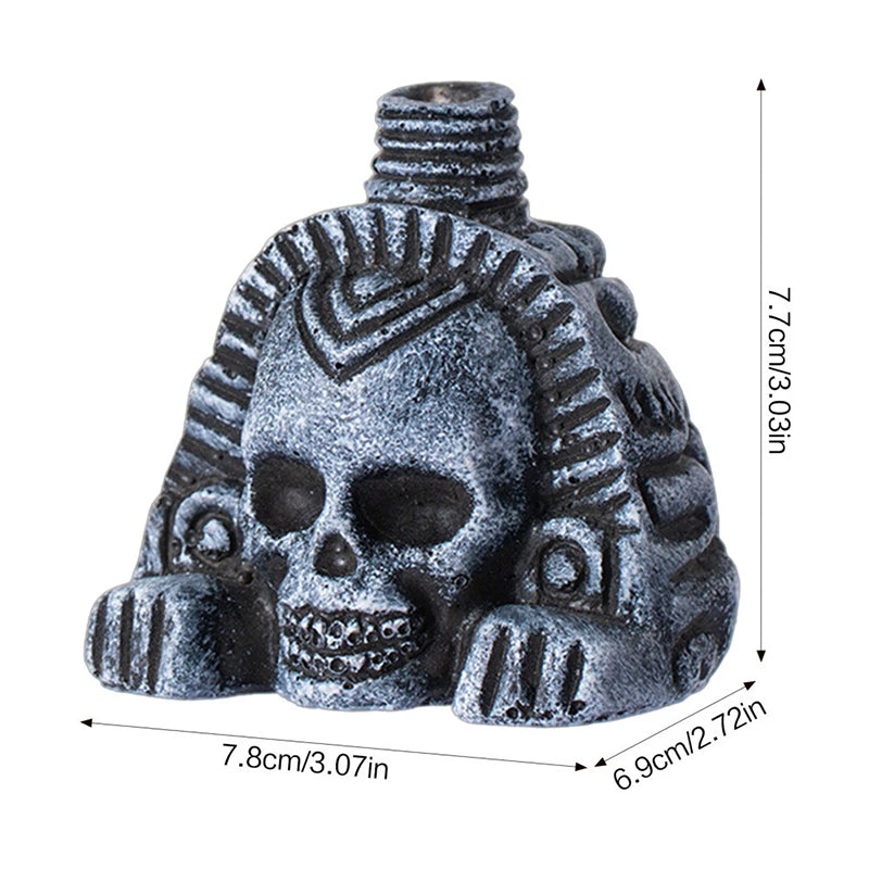 Aztec Death Whistle – Realistic Screaming Skull Sound Effect, Spooky Resin Prop for Halloween Pranks & Party Favors