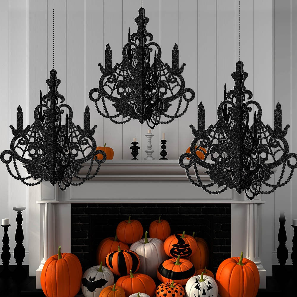 Halloween Decorative Hanging Ornament, Sewn 3D Hanging Decoration for Halloween Party Decor