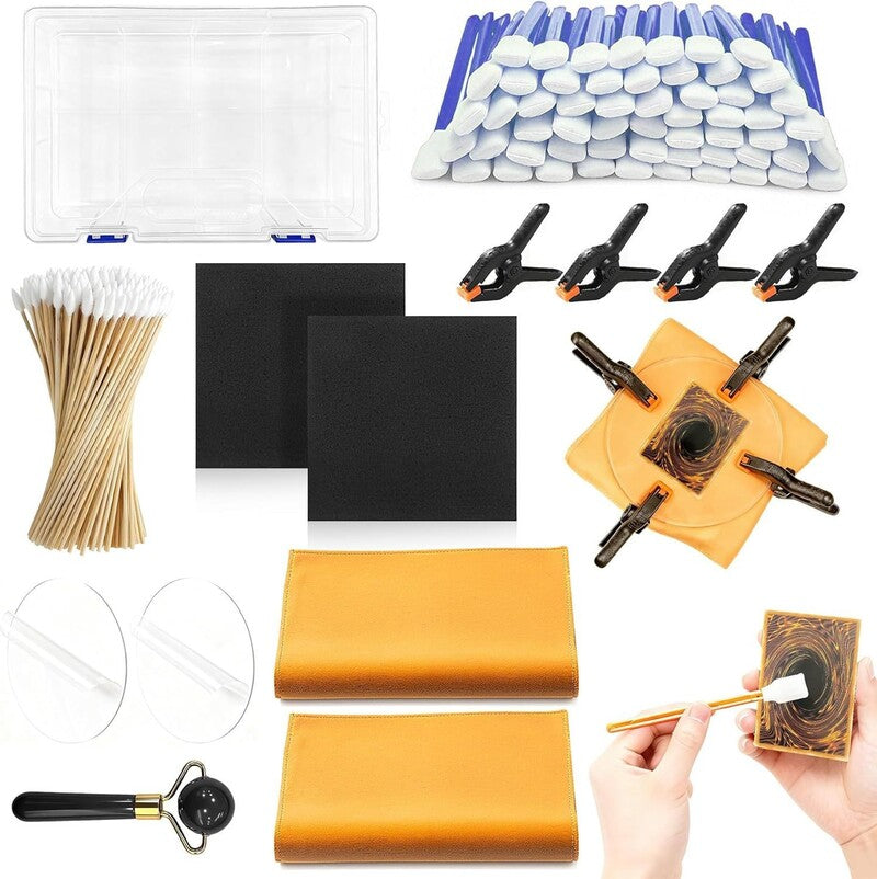 Acrylic Card Flattener Kit – Precision Support Tools for Warped or Bent Trading Cards – Essential Card Protection Accessories