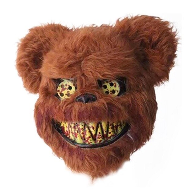 Nieuwe Bloody Teddybeer Masker Maskerade Enge Pluche Masker Halloween Prestaties Props Mode Halloween Levert
