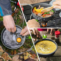 Backpacking Camping Cookware Set, Portable Outdoor Cooking Kit with Tableware, Durable & Lightweight, Foldable Storage Bag